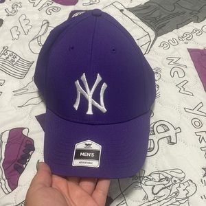 Purple Yankees hat